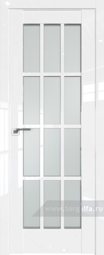 Дверь со стеклом ProfilDoors 102L Матовое (Белый люкс)
