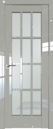 Дверь со стеклом ProfilDoors 102L Матовое (Галька люкс)