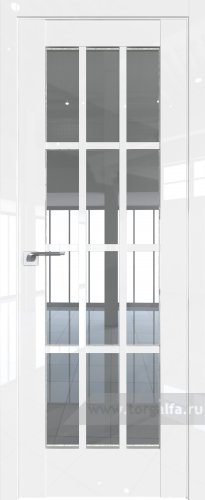 Дверь со стеклом ProfilDoors 102L Прозрачное (Белый люкс)
