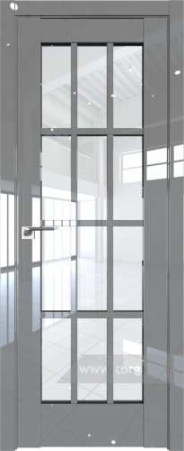 Дверь со стеклом ProfilDoors 102L Прозрачное (Грей люкс)