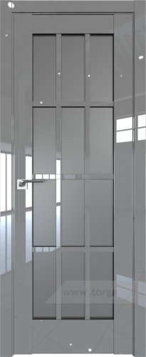 Дверь со стеклом ProfilDoors 102L Графит (Грей люкс)