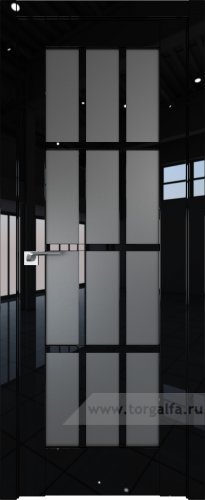 Дверь со стеклом ProfilDoors 102L Графит (Черный люкс)