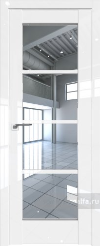 Дверь со стеклом ProfilDoors 119L Прозрачное (Белый люкс)