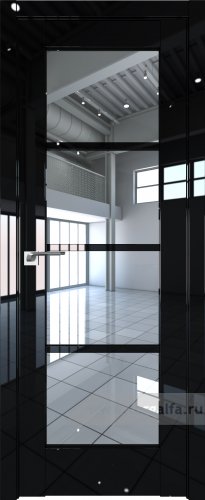 Дверь со стеклом ProfilDoors 119L Прозрачное (Черный люкс)