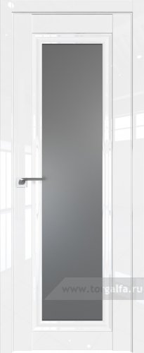 Дверь со стеклом ProfilDoors 121L Графит (Белый люкс)