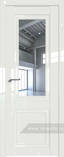 Дверь со стеклом ProfilDoors 123L Прозрачное ( ДаркВайт люкс)