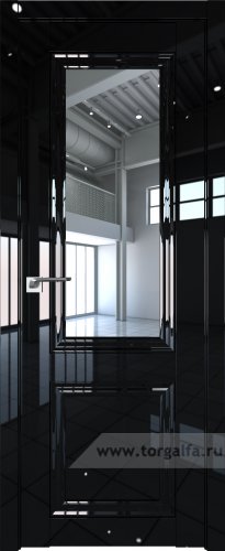 Дверь со стеклом ProfilDoors 123L Прозрачное (Черный люкс)