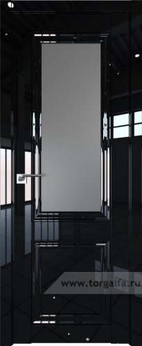 Дверь со стеклом ProfilDoors 123L Графит (Черный люкс)
