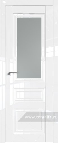Дверь со стеклом ProfilDoors 125L Матовое (Белый люкс)