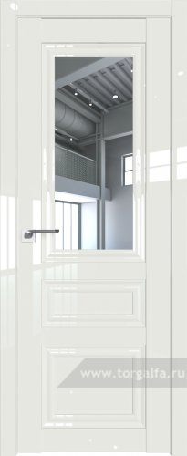 Дверь со стеклом ProfilDoors 125L Прозрачное ( ДаркВайт люкс)