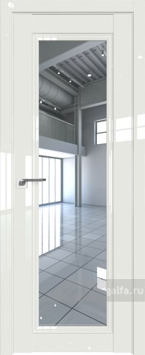 Дверь со стеклом ProfilDoors 127L Прозрачное ( ДаркВайт люкс)
