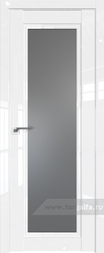 Дверь со стеклом ProfilDoors 127L Графит (Белый люкс)