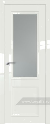 Дверь со стеклом ProfilDoors 129L Матовое ( ДаркВайт люкс)