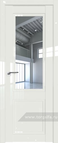 Дверь со стеклом ProfilDoors 129L Прозрачное ( ДаркВайт люкс)