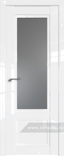Дверь со стеклом ProfilDoors 129L Графит (Белый люкс)
