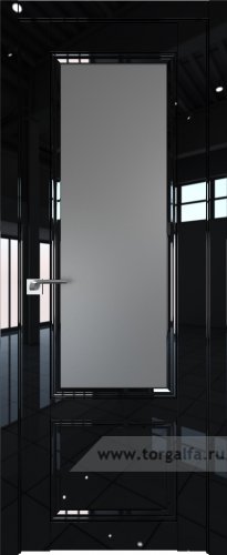 Дверь со стеклом ProfilDoors 129L Графит (Черный люкс)