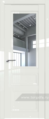 Дверь со стеклом ProfilDoors 131L Прозрачное ( ДаркВайт люкс)