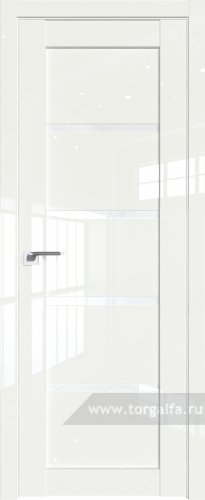 Дверь со стеклом ProfilDoors 2.09L Белый триплекс ( ДаркВайт люкс)