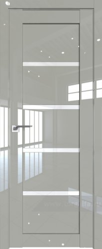 Дверь со стеклом ProfilDoors 2.09L Белый триплекс (Галька люкс)