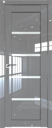 Дверь со стеклом ProfilDoors 2.09L Белый триплекс (Грей люкс)