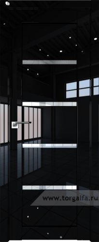 Дверь со стеклом ProfilDoors 2.09L Прозрачное (Черный люкс)