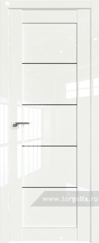 Дверь со стеклом ProfilDoors 2.11L Черный триплекс ( ДаркВайт люкс)