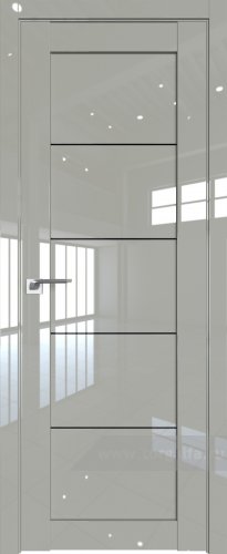 Дверь со стеклом ProfilDoors 2.11L Черный триплекс (Галька люкс)