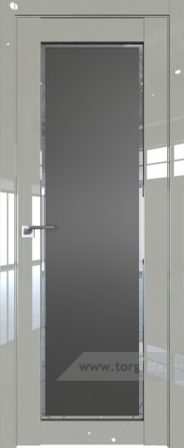 Дверь со стеклом ProfilDoors 2.19L Square графит (Галька люкс)