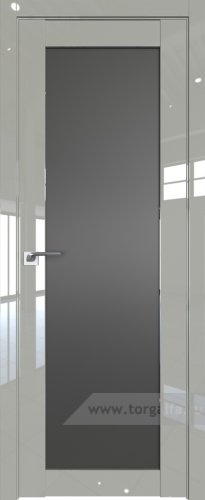 Дверь со стеклом ProfilDoors 2.19L Графит (Галька люкс)