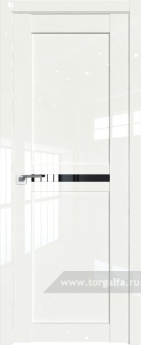 Дверь со стеклом ProfilDoors 2.43L Черный триплекс ( ДаркВайт люкс)