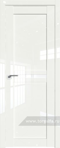 Дверь со стеклом ProfilDoors 2.43L Белый триплекс ( ДаркВайт люкс)