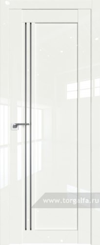 Дверь со стеклом ProfilDoors 2.50L Графит ( ДаркВайт люкс)