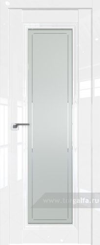 Дверь со стеклом ProfilDoors 2.101L Гравировка 4 (Белый люкс)