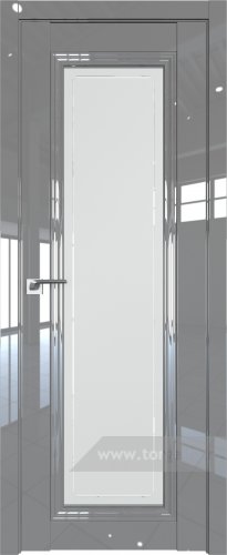 Дверь со стеклом ProfilDoors 2.101L Гравировка 4 (Грей люкс)