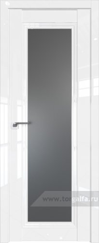 Дверь со стеклом ProfilDoors 2.101L Графит (Белый люкс)