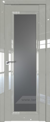 Дверь со стеклом ProfilDoors 2.101L Графит (Галька люкс)