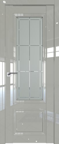Дверь со стеклом ProfilDoors 2.103L Гравировка 1 (Галька люкс)
