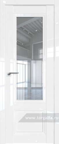 Дверь со стеклом ProfilDoors 2.103L Прозрачное (Белый люкс)