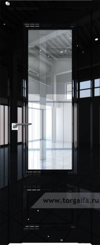 Дверь со стеклом ProfilDoors 2.103L Прозрачное (Черный люкс)