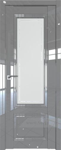 Дверь со стеклом ProfilDoors 2.103L Гравировка 4 (Грей люкс)