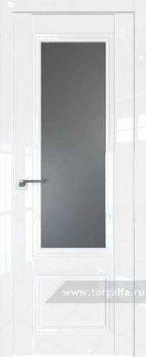 Дверь со стеклом ProfilDoors 2.103L Графит (Белый люкс)