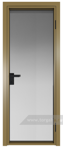 Дверь со стеклом ProfilDoors алюминиевая 1AG с профилем Золото (Матовое)
