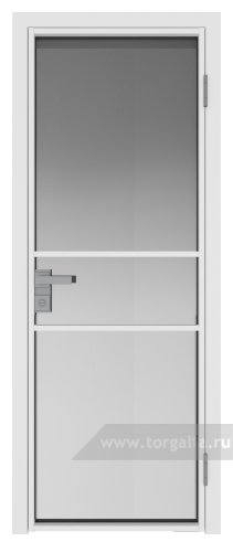 Дверь со стеклом ProfilDoors алюминиевая 2AG с профилем Вайт (Матовое)