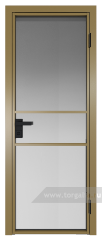 Дверь со стеклом ProfilDoors алюминиевая 2AG с профилем Золото (Матовое)
