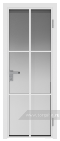 Дверь со стеклом ProfilDoors алюминиевая 3AG с профилем Вайт (Матовое)