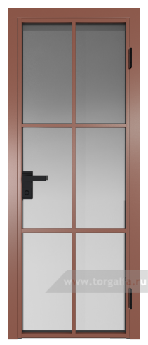 Дверь со стеклом ProfilDoors алюминиевая 3AG с профилем Бронза (Матовое)