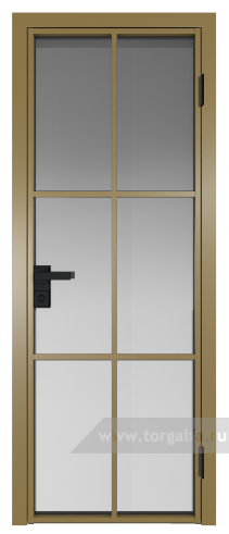 Дверь со стеклом ProfilDoors алюминиевая 3AG с профилем Золото (Матовое)