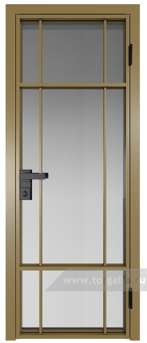 Дверь со стеклом ProfilDoors алюминиевая 8AG с профилем Золото (Матовое)