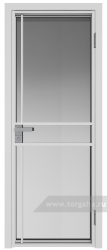 Дверь со стеклом ProfilDoors алюминиевая 9AG с профилем Вайт (Матовое)