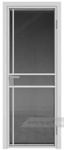 Дверь со стеклом ProfilDoors алюминиевая 9AG с профилем Вайт (Тонированное)